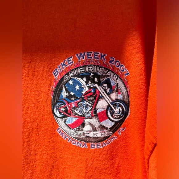 Bike Week 2007 Orange Tshirt - Picture 2 of 7